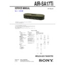 air-sa17ti service manual