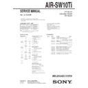air-sw10ti service manual