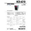 hcd-az1d service manual